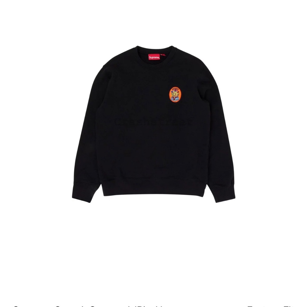 Supreme black Ganesh Crewneck Sweater